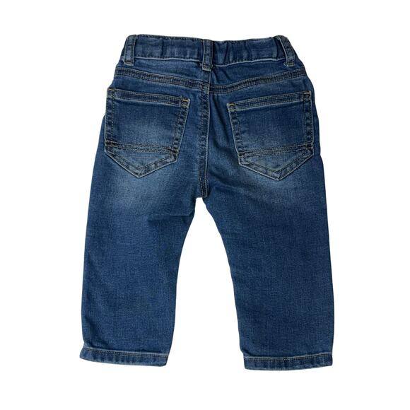 Cat & Jack Adjustable Waist Blue Jeans 18 Months Skinny Super Stretch Casual - Picture 2 of 6